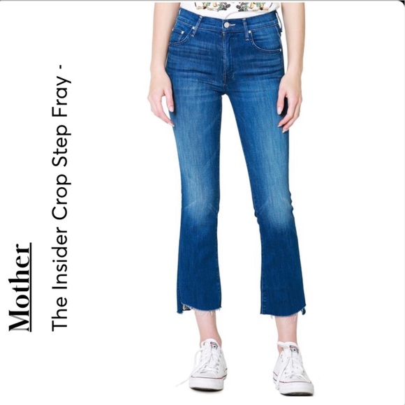 Mother Insider Crop Step Fray Hem, Second Thyme Around, Stretch Jeans - Picture 15 of 15